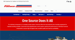 Desktop Screenshot of foremostmachine.com